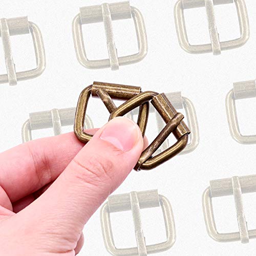 Swpeet 60Pcs Heavy Duty 3/4 Inch - 20Mm Bronze Multi-Purpose Metal Roller Buckles Metal Rings For Belts Hardware Bags Ring Hand Diy Accessories Keychains Belts And Dog Leash(Bronze, 3/4 Inch) #TOP4
