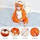 COOKY.D Neugeborenen Flanell Overall mit Kapuze Herbst Winter Schlafanzug Strampler Langarm Baby Schlafanzug für Mädchen Jungen Fuchs,2-5 Monate
