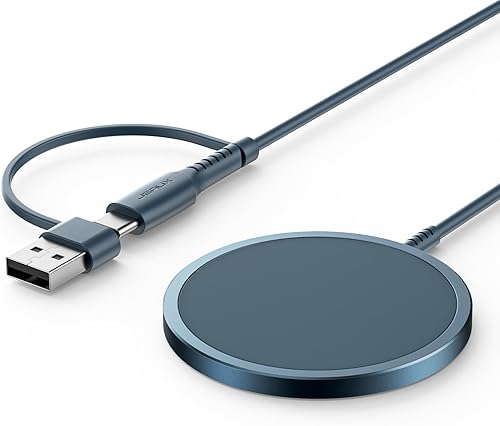 Miniatura 11 de JSAUX Cargador para iPhone 17 Magsafe de carga inalámbrica, compatible con iPhone 17 Air Pro Max/16/15/14/13/12, almohadilla de carga magnética