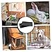 Happyyami 2pcs Pet Cage Tray Heavy-Duty Plastic Liner for Dog Crate Parrot Cage Bunny Bottom Tray Leak Design Easy Small Animals