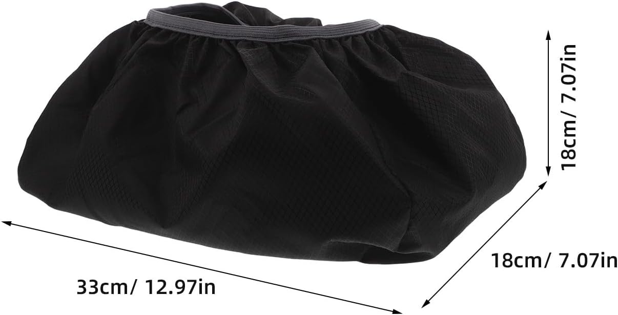 WOONEKY 2pcs Backpack Bottom Cover Protector: Wear-Resistant & Waterproof Guard for Hiking and Travel Backpacks - Elastic Rucksack Sleeve for Outdoor Use