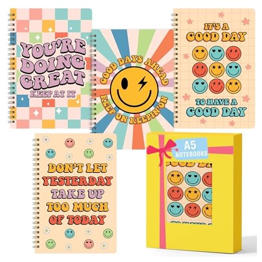 L1rabe 4Pcs Retro Inspiration Notebooks