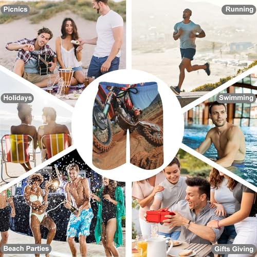 Swim trunk avec poches style motocross idéal pour la plage en taille S - 7