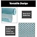 Smart Design Premium Grip Shelf Liner - 18 Inch x 8 Feet - Non Adhesive, Strong Grip Bottom, Easy Clean Kitchen Drawer, Cabinet, Cupboard Dresser Protector Cover, Non Slip Rubber Mat - Teal Blue
