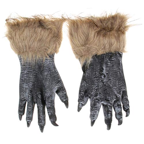 D DOLITY 1 Par de Guantes de Hombre Estilo Lobo Waewolf de Cosplay Traje de Cosplay para Niños