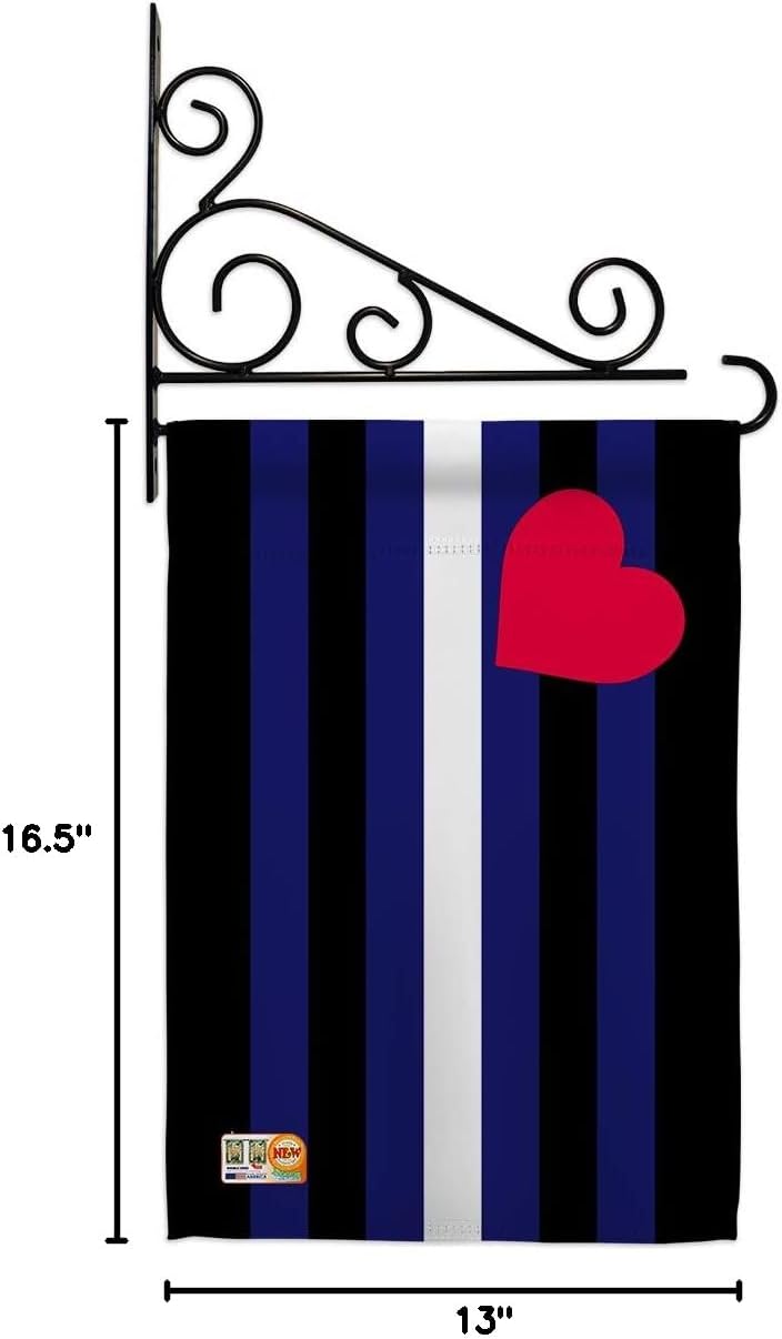 Leather Pride Garden Flag Set Wall Holder Support Rainbow Love LGBT Gay Bisexual Pansexual Transgender Small Decorative Gift Yard House Banner Made In USA 13 X 18.5