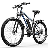 Pudari Bicicletta elettrica per adulti E8, mountain bike da 29 pollici, batteria rimovibile da 48 V 17,5 Ah, e-bike da pendolare a 21 velocità, bici da strada.