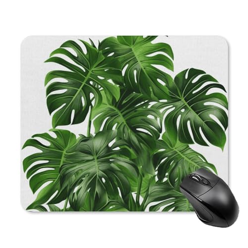 Tapis de souris palmier Monstera Deliciosa antidérapant et imperméable