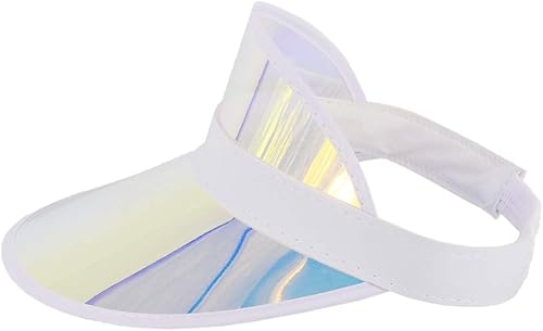 Miniatura 118 de Surkat Viseras solares transparentes de plástico con protección UV, sombrero para la cabeza, sombrero para golf, tenis, playa, ciclismo 1 paquete