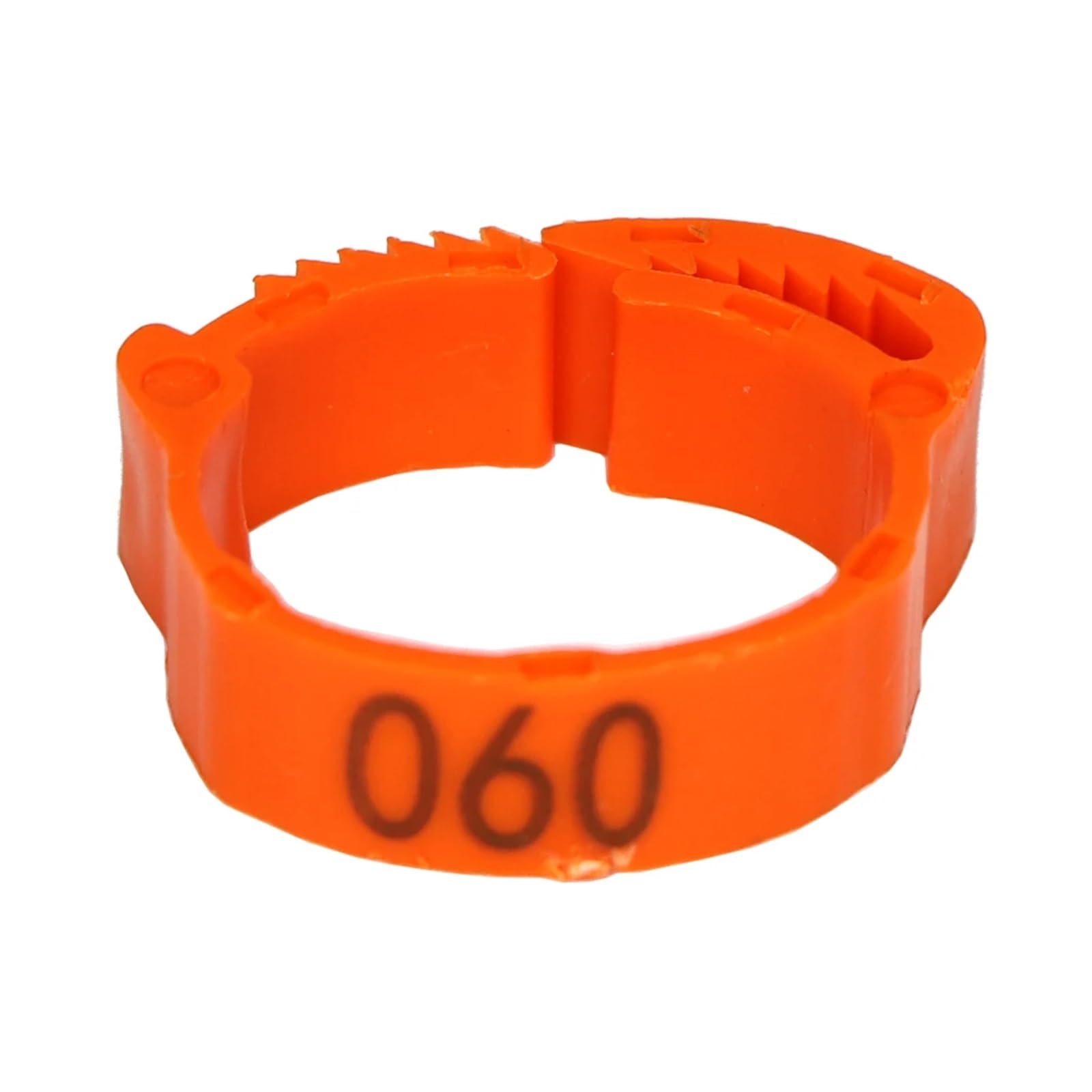 SCMYZLYD Chicken Identification Band, Poultry Tags Adjustable Numbered Plastic Leg Rings Multicolor Pack Of 25 Or 50 For(Orange,25pcs)
