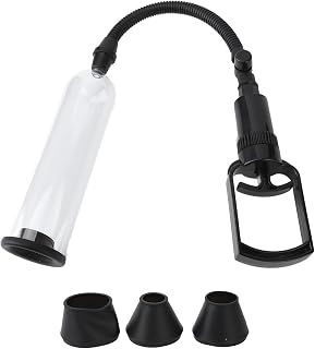 Men Vacuum Pump Trainer, Suction Vacuum Pump with Ergonomic Handle, Men Muscle Trainer Vacuum Air Pump Extended Massage Tool Men Workout Air Pressure Device Men Relax