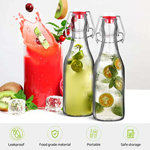 Luxshiny 6Pcs Garrafas De Flip Top Conjunto De Escova Garrafas De Swing Top Garrafa De Cerveja De Pa