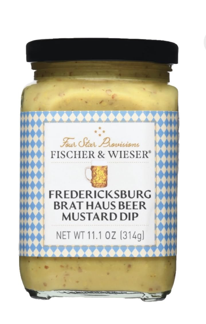 Four Star Provisions Fischer & Wieser - Sauces, Spreads, Jellies, Jams & Dips (Fredericksburg Brat Haus Beer Mustard Dip 11.1oz)