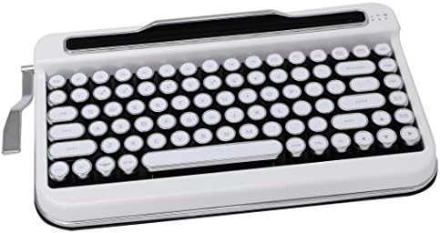 Penna Bluetooth Keyboard with White Chrome Keycap(US Language) (Switch-Cherry Mx Blue, Pure White)