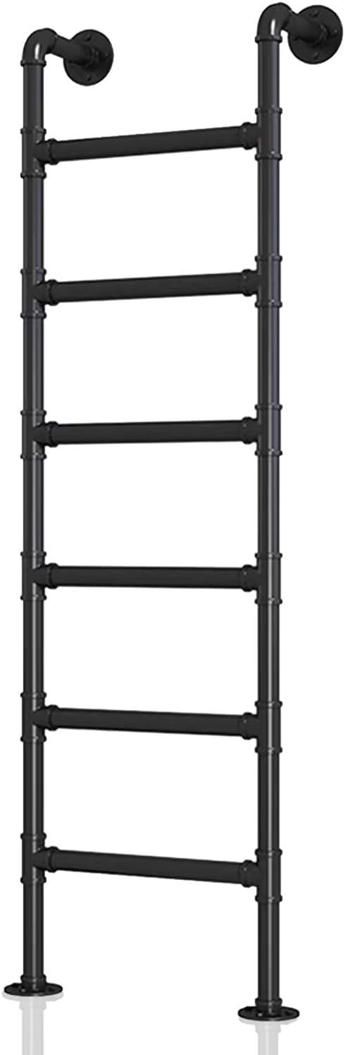 Loft Ladder Metal Step Ladder - Easy Install, Basement Window Well Egress Ladders, Emergency Fire Climbing Ladder for RV Bunk Bed, Dorm, Library, Deck, Outdoor Roofs(100cm/39in)