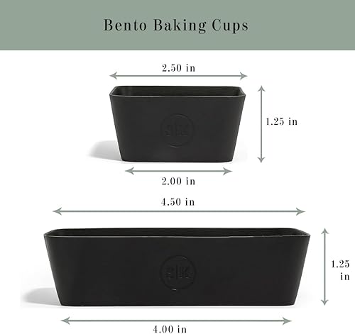 Miniatura 10 de The Silicone Kitchen Taza de silicona reutilizable para hornear, no tóxica, sin BPA, apta para lavavajillas, paquete de 12, negro mate