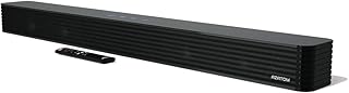 AZATOM Studio Wave Soundbar, 120 Watts Home Theatre 6 Speaker 2 Bass ports, 3D Surround Sound, LED Display, Touch Button, Wireless Bluetooth, Remote Control, Wall Mountable, Optical, AUX, RCA, USB