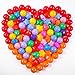 Heopeis Ball Pit Balls Pack of 100 - Phthalate Free BPA Free Crush Proof Plastic Ball, Play Balls for Ball Pit Pool Playpen Babies Kids Children Birthday Parties Pool Tent Party