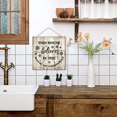 Panneau de décoration murale rustique à offrir comme cadeau de Noël mémorable - 5