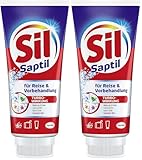Sil Saptil für Reise & Vorbehandlung, Universalfleckenentferner, 200 ml, für die Vorbehandlung mit Turbowirkung bei hartnäckigen Verschmutzungen aller Textilarten in praktischer Reisegröße