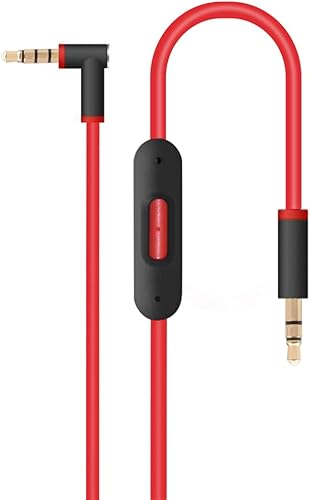 Cable de audio de repuesto para auriculares Beats by Dr.Dre Solo 2/3/4 HD/Studio/Pro/Detox/Wireless, extensión de cable con pastilla ejecutiva Talk