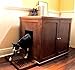 The Refined Feline Cat Litter Box, X-Large Wooden Litter Box Enclosure Cabinet, Easier Clean Up Mahogany Cat Litter Box