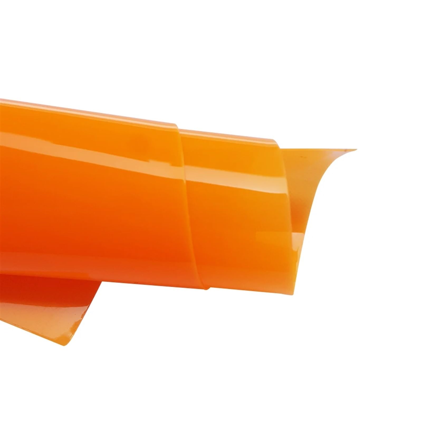 Transparent PVC Leather Sheets Candy Jelly Glitter Craft for Party Decor Handmade Bag DIY Bow Accessories Synthetic Leather(Orange)