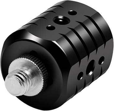 Aluminum Alloy Tripod Mount Adapter with Thread Holes for Camera and Phone Stability Precisions Machined Tripod Universal Screw Hole Steering seat