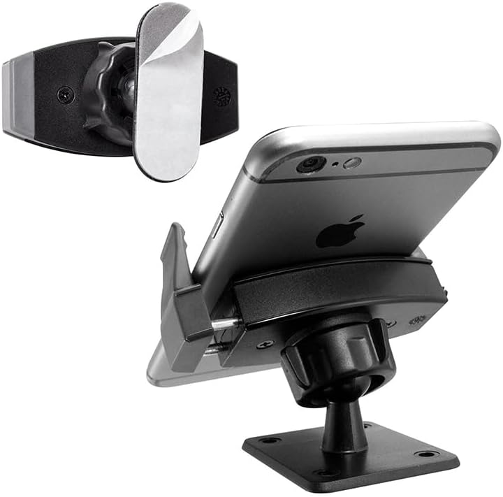 iBOLT miniPro AMPS Car Mount for iPhone 5/6 / 6s Plus / 7/8 / X,Samsung Galaxy S8 / S7 / Note 4 / Note 5 / Note 8, Sony's, LG, Motox, HTC 's - Comes with Multiple mounting Options