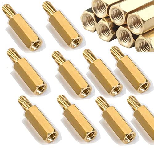 Samidea 60 In Pack M3X9+4Mm Male To Female Hex Brass Pcb Motherboard Spacer Standoff For Fpv Drone Quadcopter, Computer & Circuit Board #TOP23