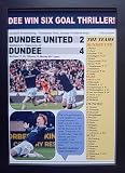 Assorted Dundee United 2 Dundee 4-2025 Scottish Premiership - framed print
