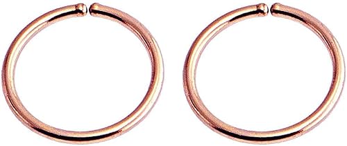 Miniatura 8 de Aretes de aro finos de plata de ley dorados para mujer, cartílago, nariz, tabique, hélix, tragus, múltiples piercings, hipoalergénicos Plata de ley