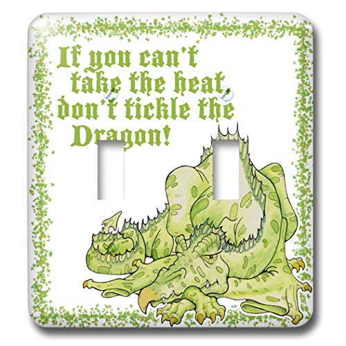 Dragon Interruptor Doble Palanca 3dRose lsp_22854_2 Placa Decorativa 2