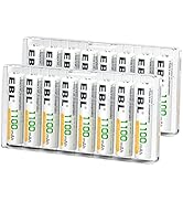 EBL Rechargeable AAA Batteries (16-Counts) Ready2Charge 1100mAh Ni-MH Battery