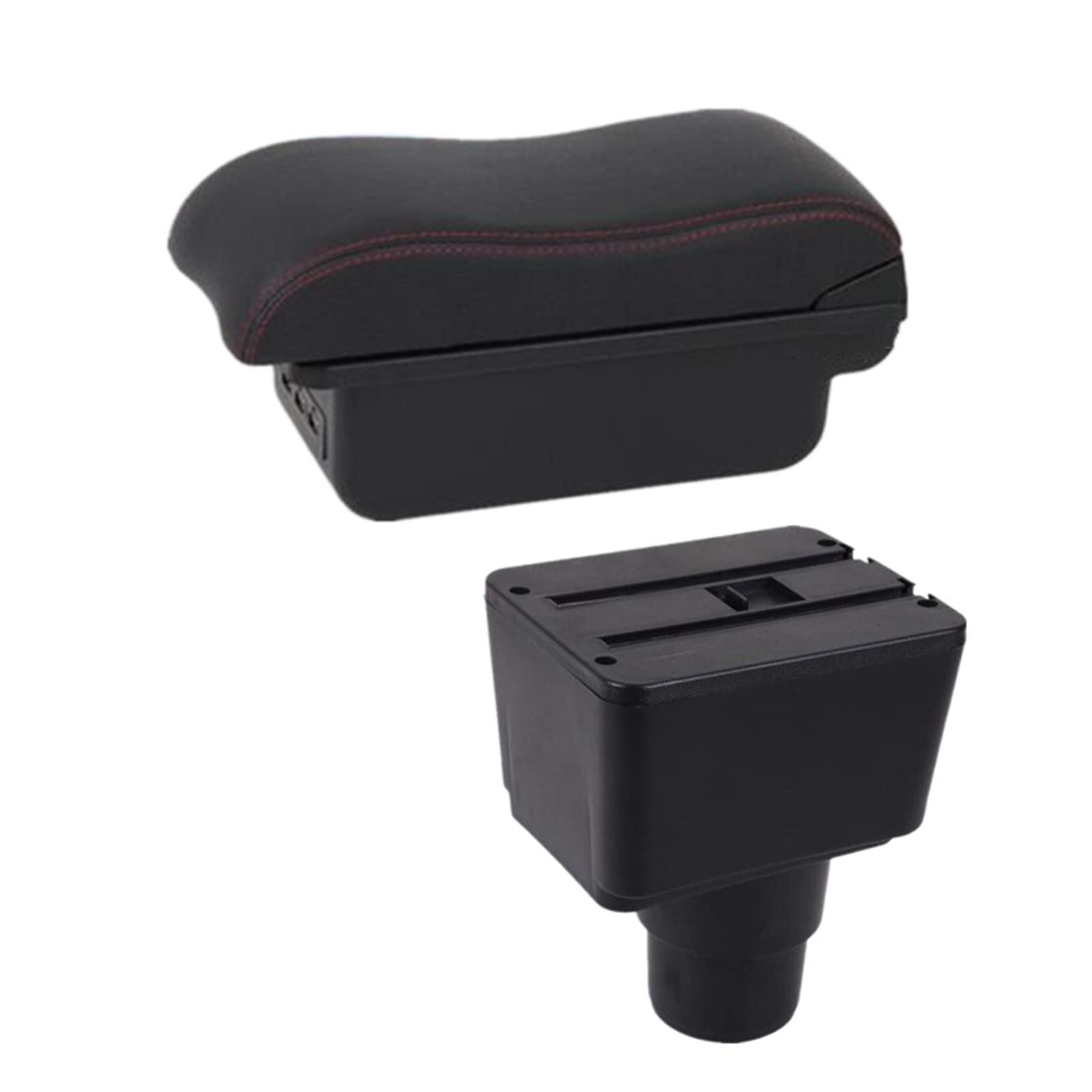 Baiqimv For Ford For EcoSport 2018-2023 Armrest Box Car Armrest Box Central Storage Box Retrofit With USB Car Accessories