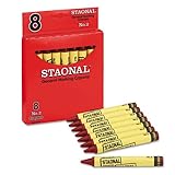 Crayola Products - Crayola - Staonal Marking Crayons, Red, 8/Box - Sold As 1 Box - Permanent and...