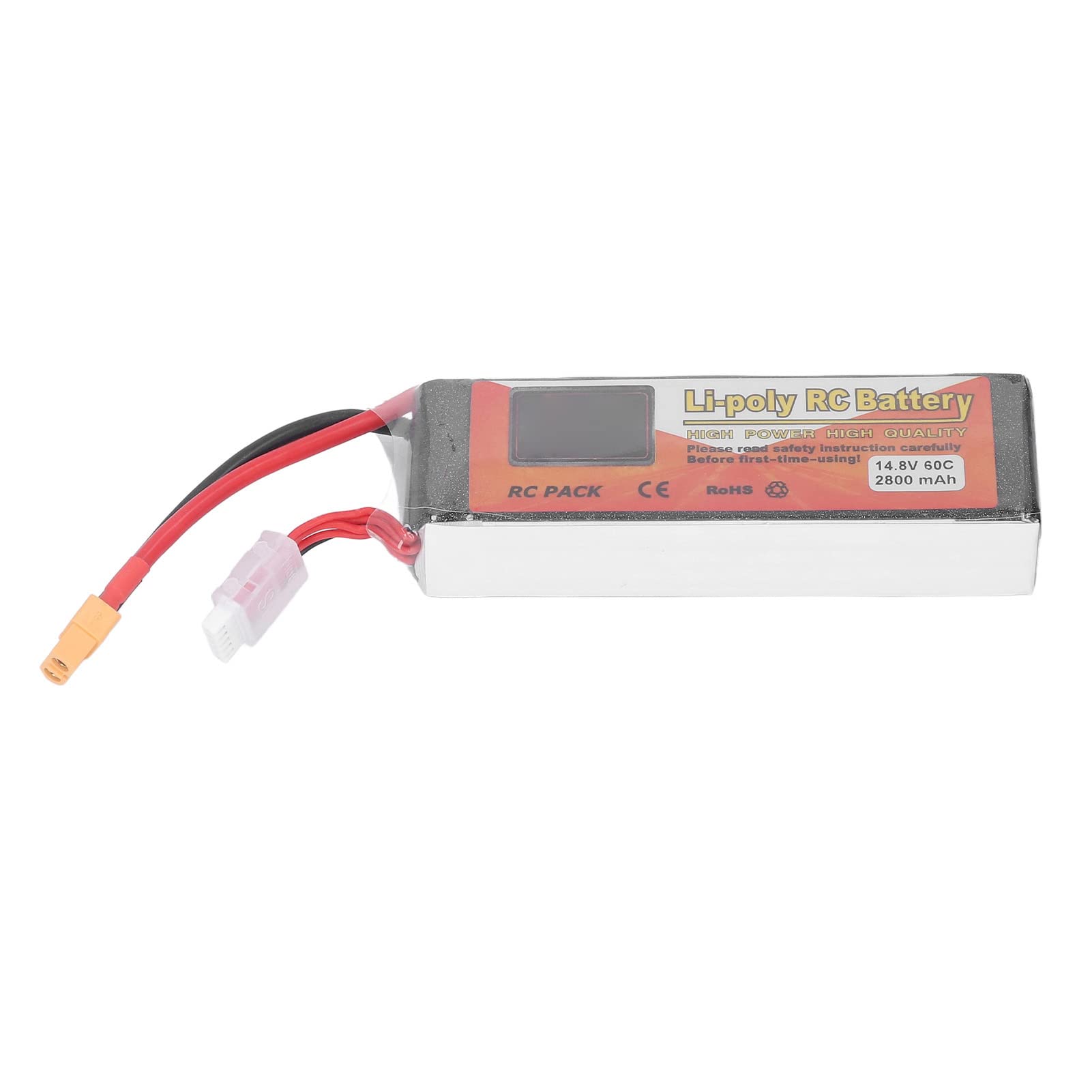 Batterie Lipo 14,8V 2800mAh 60C 4S XT60, Batterie RC pour Voiture