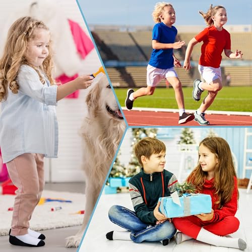 Image of DoSmart Kids Athletic Crew Socks Boys Girls Classics Cotton School Uniform Childs Sports Breathable Casual Socks 10 Pairs