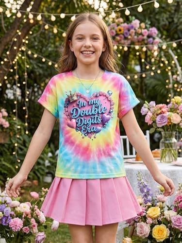 Image of in My Double Digits Era Shirt Girls Birthday Girl Shirt | 10 Birthday Shirt Girls 10th Birthday Gifts For Girls 10 Year Old Ten Party Tee Tops
