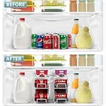 Sorbus Soda Can Dispenser Rack for Fridge, Holds 12 Cans (2 Pack, White) - Image 6