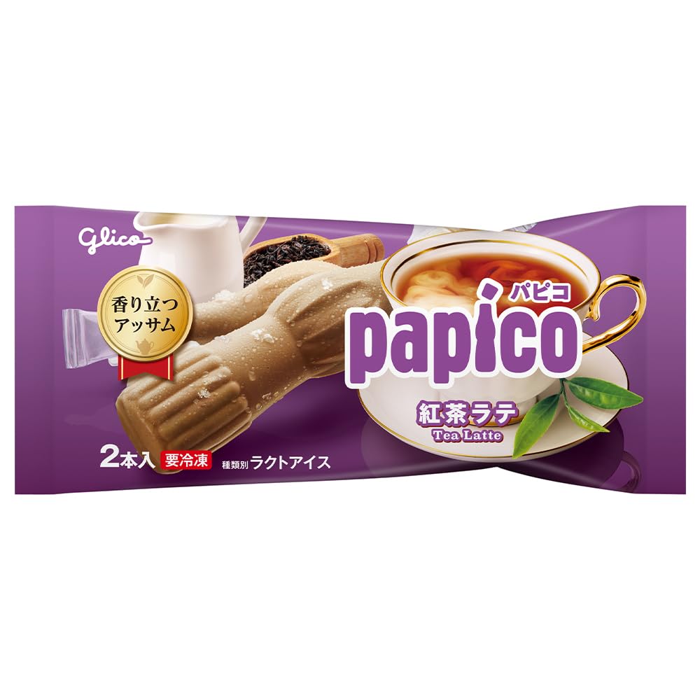 Amazon.co.jp: [冷凍] 江崎グリコ パピコ 紅茶ラテ 160ml : 食品・飲料