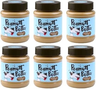 Peamutt Dog Peanut Butter | 6x340 g | No Sweeteners | Dog Friendly Texture | Perfect Dog Treat