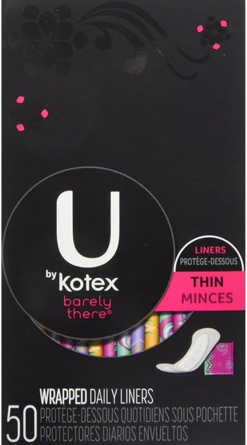 U by Kotex Barely There Thin Lines - 50 ct, Pack of 3