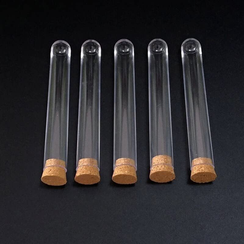 Tube à essai en Plastique de Laboratoire 100 pièces/lot 15x100mm avec liège, matériel de Laboratoire en matériel PC DIA15mm