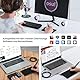 HUION Inspiroy H420X Grafiktablett, 4.17 x 2.6 Zoll Zeichentablett, Pen Tablet mit 8192 Drucksensitivität Batterielosem Stift, Kompatibel mit Chromebook/Windows/Mac/Android, für OSU, Online-Lehre