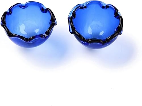 Vista 79 de FASHEWELRY 10 cuentas de cristal hechas a mano, cuentas florales de cristal, cuentas espaciadoras de flores de trompeta transparentes, cuentas