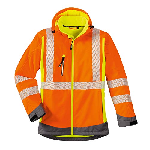 4PROTECT 3470-xl taglia x-large Houston alta visibilità Softshell, colore: arancione/giallo/grigio