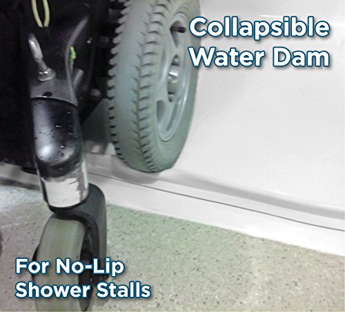 StayDry Systems Collapsible Water Dam (6) (Water Stopper, ADA Wheelchair Accessible Shower Threshold)