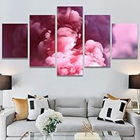 SIGNWIN 5 Panel Canvas Wall Art Modern Art Abstract Closeup Cool Line Minimalism Minimalist Multicolor for Home Decorations Ready to Hang - 60