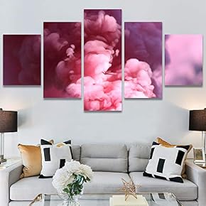 SIGNWIN 5 Panel Canvas Wall Art Modern Art...